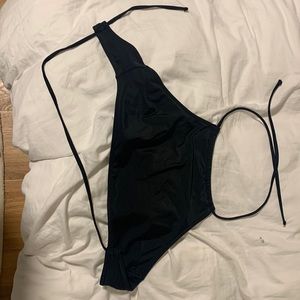 Hollister higher coverage black bikini top